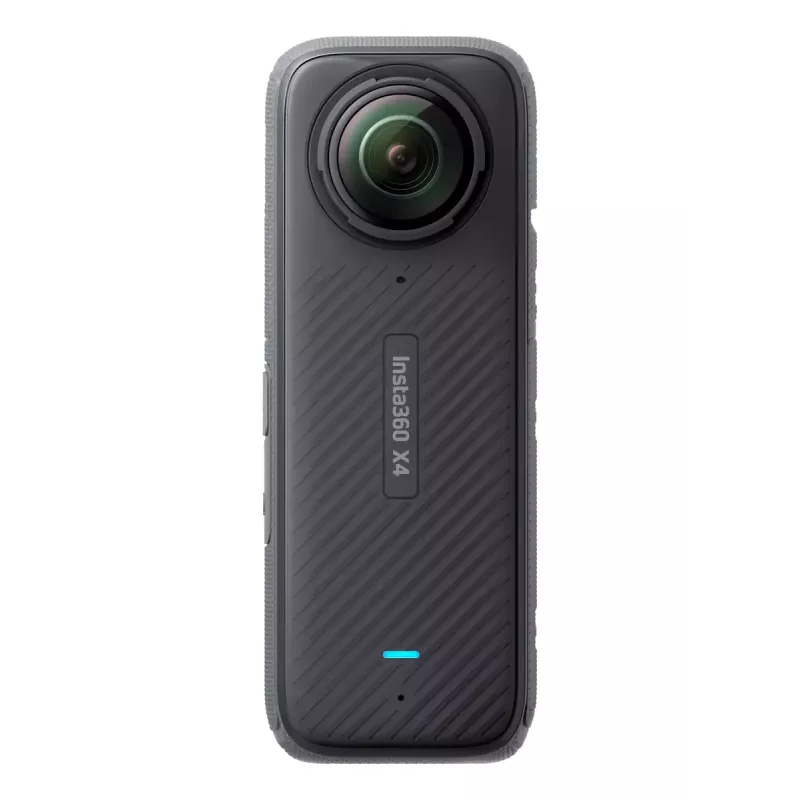 Tegevuskaamera Insta360 X4 — 72 MP, 8K (7680×3840) CMOS, 1/2-tolline sensor, sisseehitatud ekraan, Wi‑Fi, 120 fps, MicroSD, 602 g, must