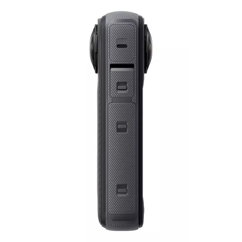 Tegevuskaamera Insta360 X4 — 72 MP, 8K (7680×3840) CMOS, 1/2-tolline sensor, sisseehitatud ekraan, Wi‑Fi, 120 fps, MicroSD, 602 g, must