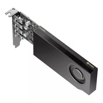 PNY NVIDIA RTX A1000 - 8GB GDDR6 madala profiiliga 4x mDisplayPort 1.4a