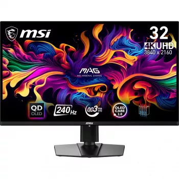 MSI MAG 321UPX QD-OLED arvutimonitor 80 cm (31,5 tolli) 3840 x 2160 pikslit 4K Ultra HD must