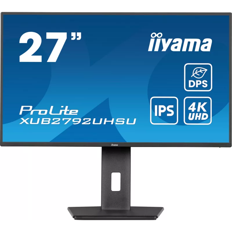 iiyama ProLite XUB2792UHSU-B6 arvutimonitor 68,6 cm (27 tolli) 3840 x 2160 pikslit 4K Ultra HD LED must