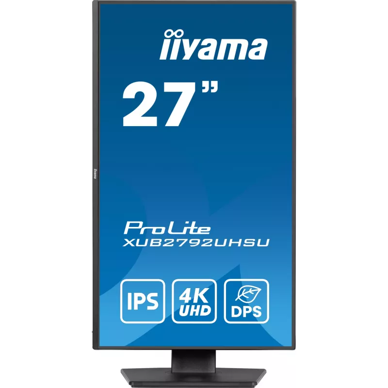 iiyama ProLite XUB2792UHSU-B6 arvutimonitor 68,6 cm (27 tolli) 3840 x 2160 pikslit 4K Ultra HD LED must