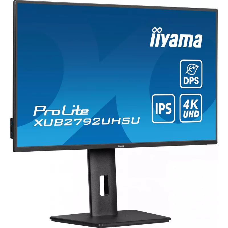 iiyama ProLite XUB2792UHSU-B6 arvutimonitor 68,6 cm (27 tolli) 3840 x 2160 pikslit 4K Ultra HD LED must