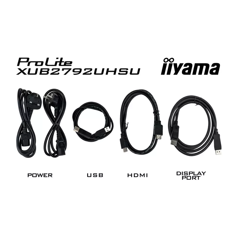 iiyama ProLite XUB2792UHSU-B6 arvutimonitor 68,6 cm (27 tolli) 3840 x 2160 pikslit 4K Ultra HD LED must