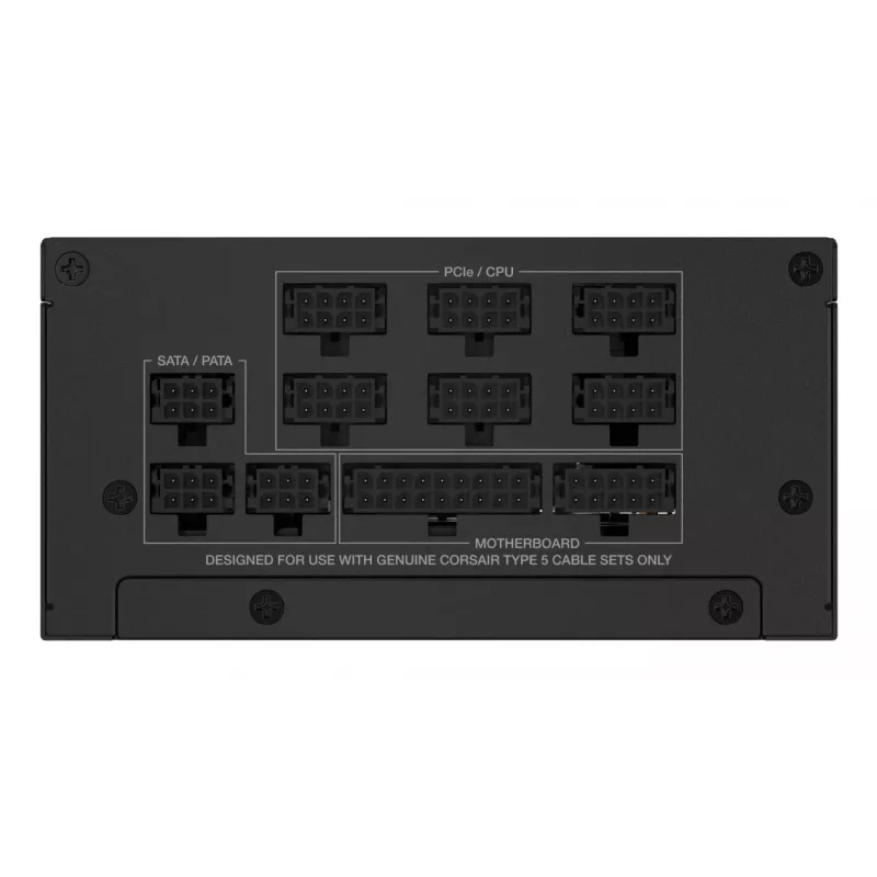 Toiteplokk CORSAIR CP-9020257-EU — 1000 W, 24-pin ATX, 80 PLUS Gold, 140 mm ventilaator, must