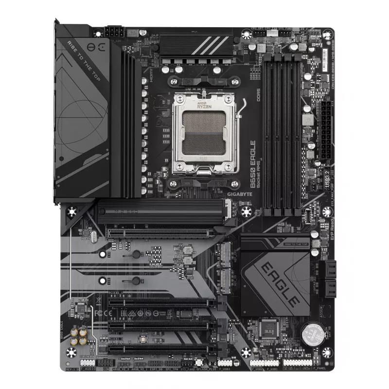 Emaplaat GIGABYTE B650 EAGLE ATX, AMD B650 kiibistik, Socket AM5, DDR5, 4x DIMM, 3x M.2, PCIe 5.0 x16
