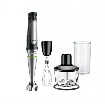 Braun MQ 7035X 0.6 L saumikser 1000 W Must, Satiin-teras