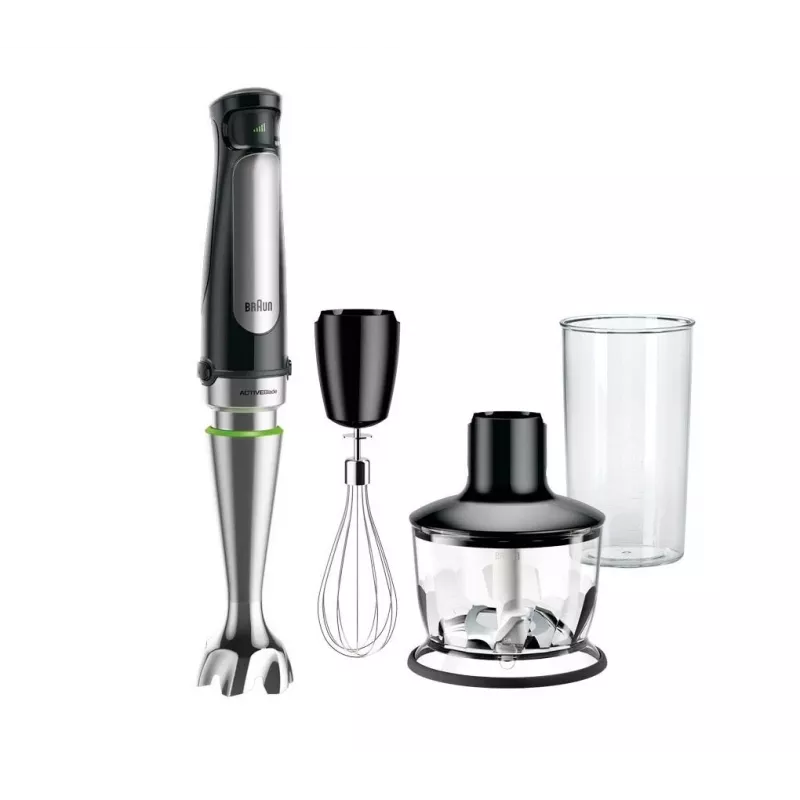 Braun MQ 7035X 0.6 L saumikser 1000 W Must, Satiin-teras