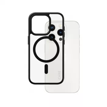 PanzerGlass CARE™ by ® Urban Combat Case Läbipaistev musta MagSafe'iga iPhone 15 Pro jaoks