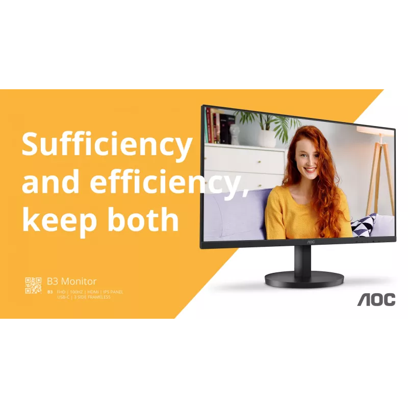 AOC B3 U27B3M arvutimonitor 68,6 cm (27 tolli) 3840 x 2160 pikslit 4K Ultra HD LCD must