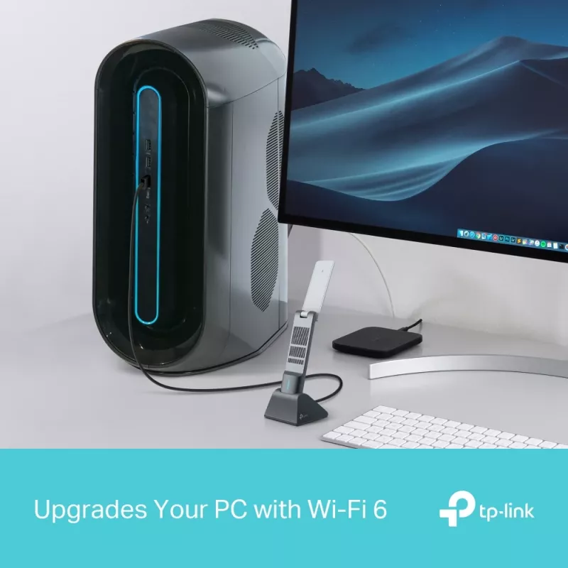 Juhtmevaba USB-adapter TP-Link Archer AX3000 (Archer TX50UH) – kaheribalise Wi‑Fi 6, USB 3.2 Gen1, kuni 3000 Mbps, sisemine antenn, Windows 11