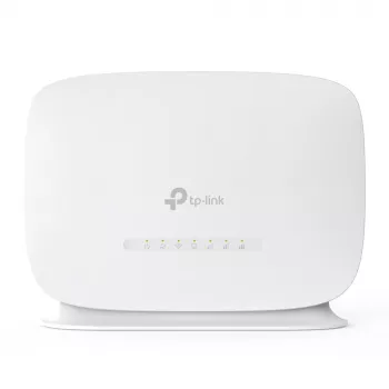 TP-Link 300 Mbps Wireless N 4G LTE ruuter, Wi-Fi 4 (802.11n), ühe sagedusalaga (2,4 GHz), Ethernet LAN, 4G, valge, lauamudel