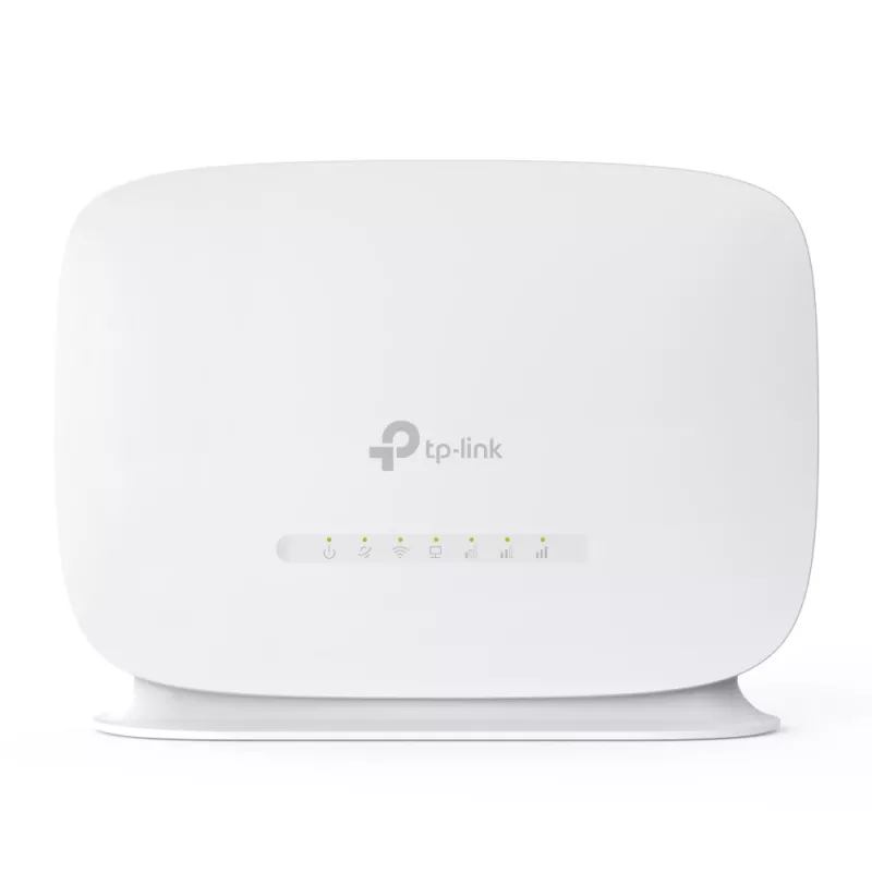 TP-Link 300 Mbps Wireless N 4G LTE ruuter, Wi-Fi 4 (802.11n), ühe sagedusalaga (2,4 GHz), Ethernet LAN, 4G, valge, lauamudel