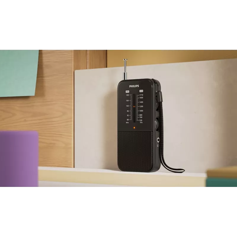 Kaasaskantav raadio Philips TAR1509/00 analoog AM FM must
