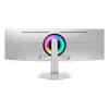 49-tolline OLED kõver monitor Samsung S49DG934SU — 5120×1440 Dual QHD, 32:9, 0,03 ms, USB-hub, VESA, kõrguse reguleerimine, hõbedane