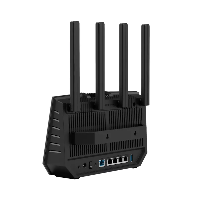 ASUS RT-BE92U juhtmevaba ruuter 10 Gigabit Ethernet kolmeribaline (2.4 GHz / 5 GHz / 6 GHz) Must