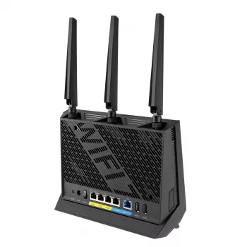 ASUS RT-BE86U traadita ruuter 10 Gigabit Ethernet Kaheribaline (2,4 GHz / 5 GHz) Must