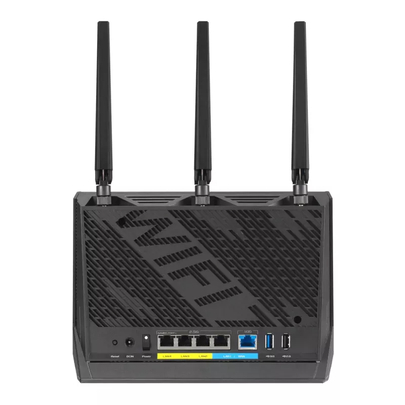 ASUS RT-BE86U traadita ruuter 10 Gigabit Ethernet Kaheribaline (2,4 GHz / 5 GHz) Must