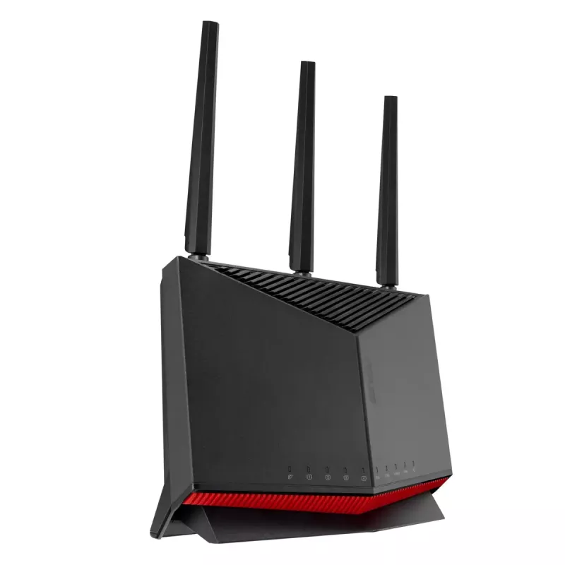 ASUS RT-BE86U traadita ruuter 10 Gigabit Ethernet Kaheribaline (2,4 GHz / 5 GHz) Must