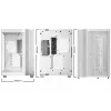 Arvuti korpus be quiet! LIGHT BASE 600 DX White Midi Tower, ATX/microATX/Mini-ATX, klaasist külg, RGB esipaneel, USB-C