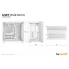 Arvuti korpus be quiet! LIGHT BASE 600 DX White Midi Tower, ATX/microATX/Mini-ATX, klaasist külg, RGB esipaneel, USB-C