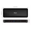 CLUB3D CSV-1583 sülearvuti dokk/portide replikaator Juhtmega Thunderbolt 4 Must
