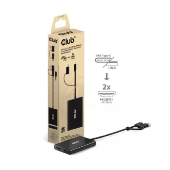 CLUB3D CSV-1475 videolahutaja USB Type-C 2x HDMI