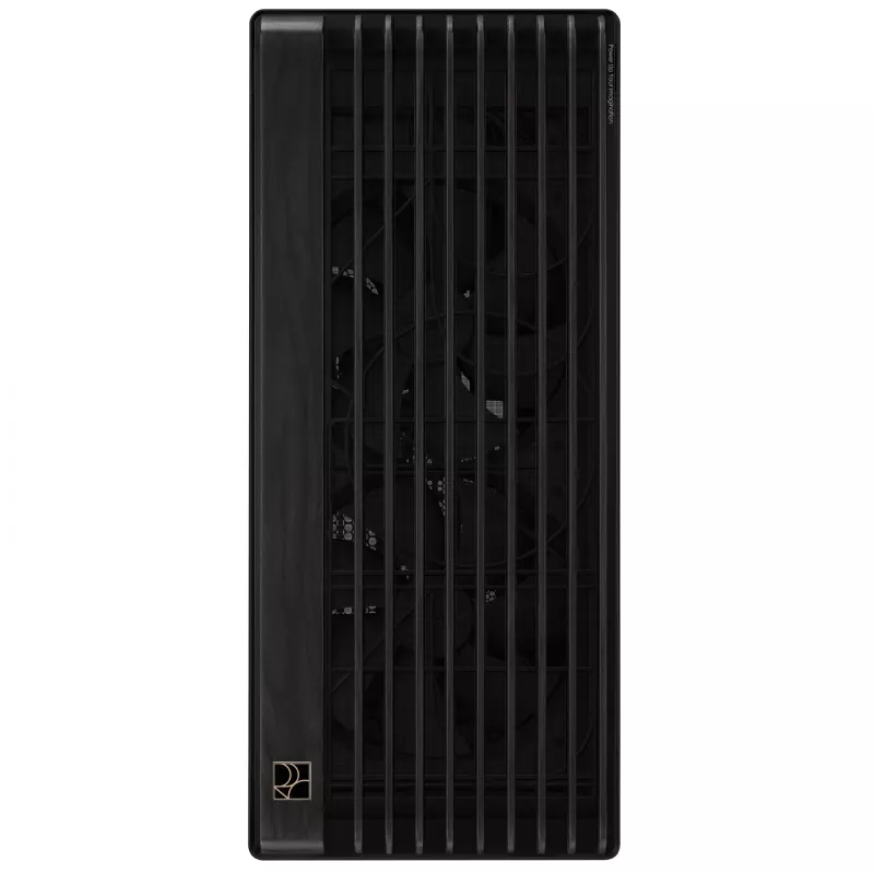 PC Case ASUS ProArt PA602 Wood Edition Midi Tower Must — Puit, ATX/EATX tugi, karastatud klaas, 4×3,5 tolli / 8×2,5 tolli, GPU kuni 450 mm