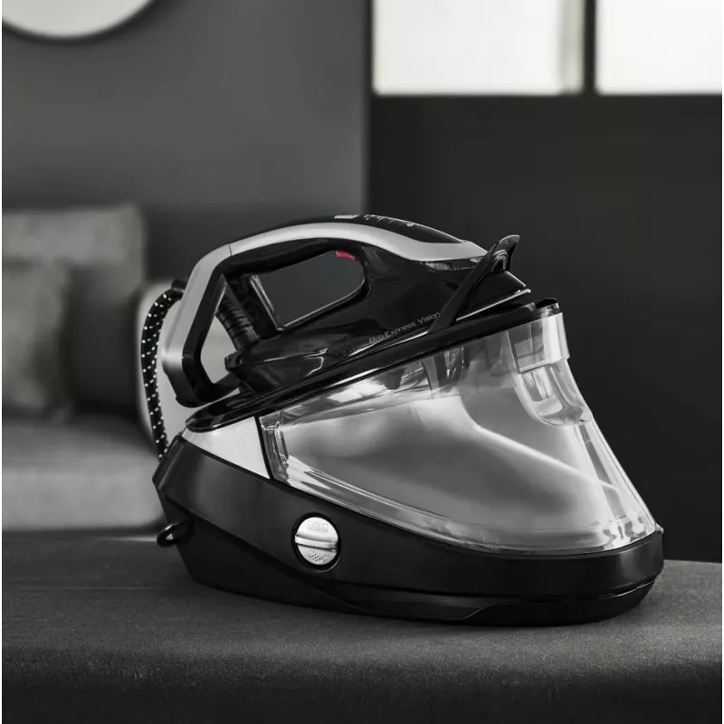 Tefal Pro Express Vision GV9821 3000 W 1,2 L Durilium AirGlide Autoclean tallaplaat Must, Hõbe