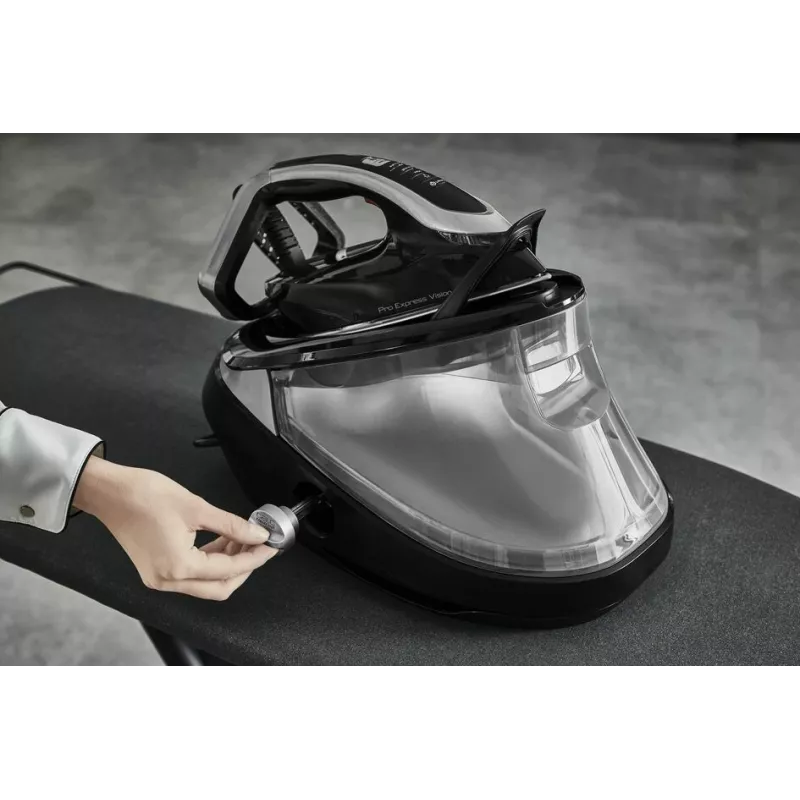 Tefal Pro Express Vision GV9821 3000 W 1,2 L Durilium AirGlide Autoclean tallaplaat Must, Hõbe
