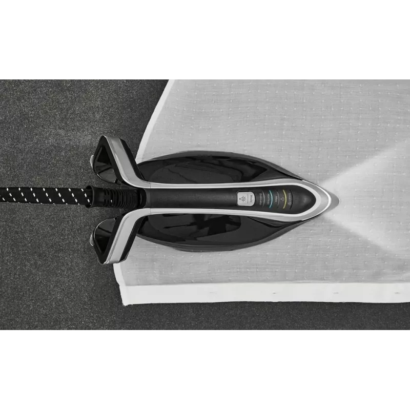 Tefal Pro Express Vision GV9821 3000 W 1,2 L Durilium AirGlide Autoclean tallaplaat Must, Hõbe