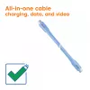 CLUB3D USB C kaabel sinine, 2 m, USB C, USB C, USB4 Gen 2x2, 20 Gbit/s, sinine