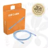 CLUB3D USB C kaabel sinine, 2 m, USB C, USB C, USB4 Gen 2x2, 20 Gbit/s, sinine