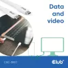 USB-C kaabel CLUB3D CAC-3001 2 m USB4 Gen 3x2 valge
