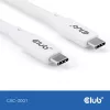 USB-C kaabel CLUB3D CAC-3001 2 m USB4 Gen 3x2 valge