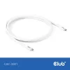 USB-C kaabel CLUB3D CAC-3001 2 m USB4 Gen 3x2 valge