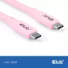 USB-C kaabel CLUB3D CAC-3002 2m USB4 Gen 3x2 Roosa