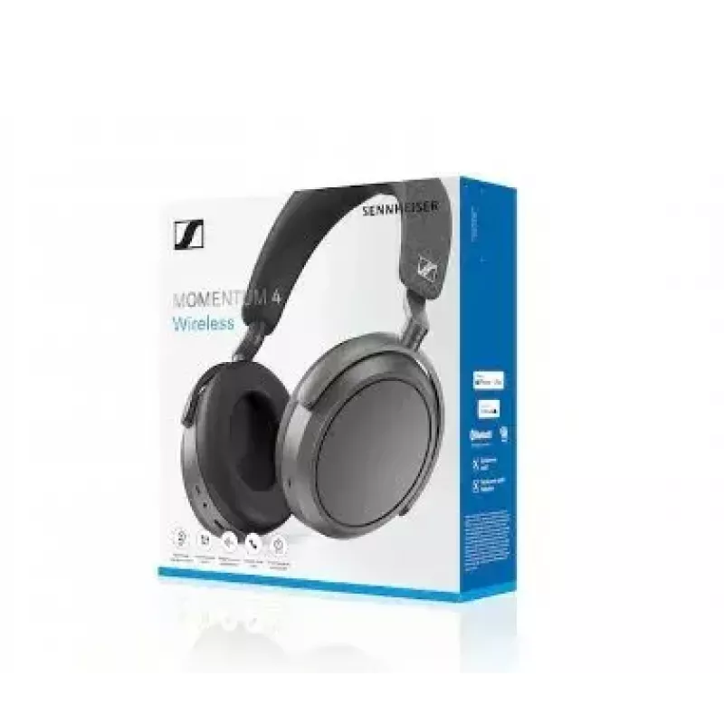Sennheiser Momentum Wireless kõrvaklapid — Bluetooth 5.2, 20 h aku, müra vähendamine, 6–22000 Hz, grafiit