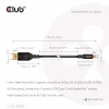 USB USB-C to DisplayPort 2.1 kaabel, club 3d CAC-1559, kahesuunaline, VESA DP80 sertifitseeritud, 1 m