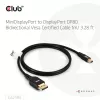 CLUB3D Mini DisplayPort™ DisplayPort™-ile Kahesuunaline VESA DP80 Sertifitseeritud Kaabel M/M 1m/3.28ft