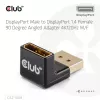 Adapter club 3d DisplayPort isane -> DisplayPort 1.4 emane 90° nurga all, toetab 4K@120Hz
