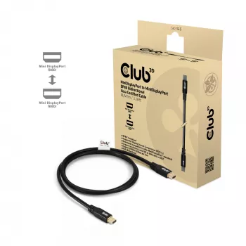 CLUB3D MiniDisplayPort™ to MiniDisplayPort kahesuunaline VESA DP80 sertifitseeritud kaabel M/M 1m/3,28 jalga