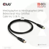 CLUB3D MiniDisplayPort™ to MiniDisplayPort kahesuunaline VESA DP80 sertifitseeritud kaabel M/M 1m/3,28 jalga