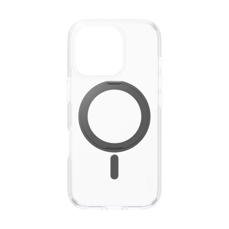 PanzerGlass CARE™ by ® läbipaistev ümbris musta jalaga ja MagSafe'iga iPhone 16 Pro jaoks