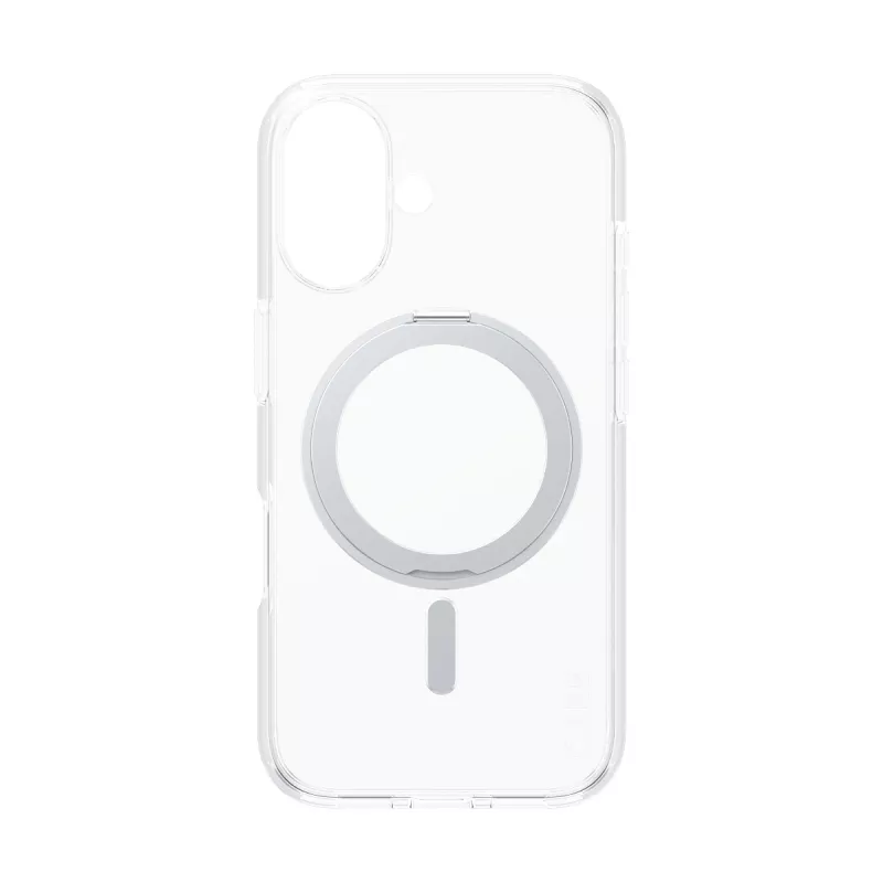 PanzerGlass CARE™ by ® läbipaistev ümbris hõbedase jalaga ja MagSafe'iga iPhone 16-le