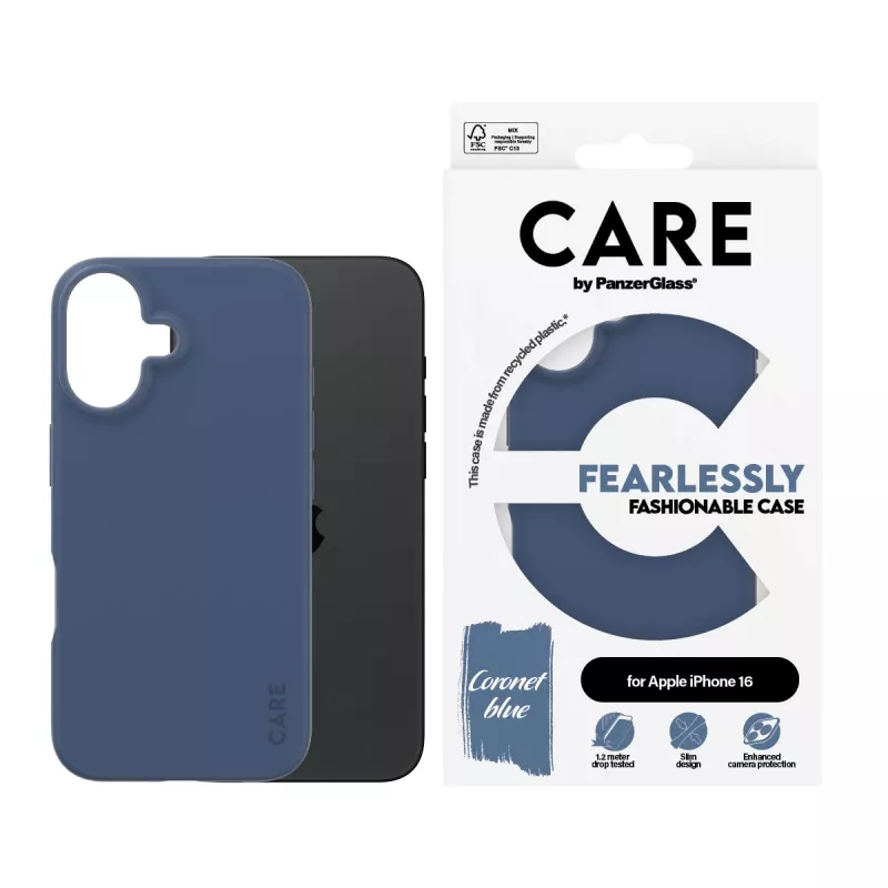 Cover PanzerGlass CARE by moodne ümbris Blue iPhone 16