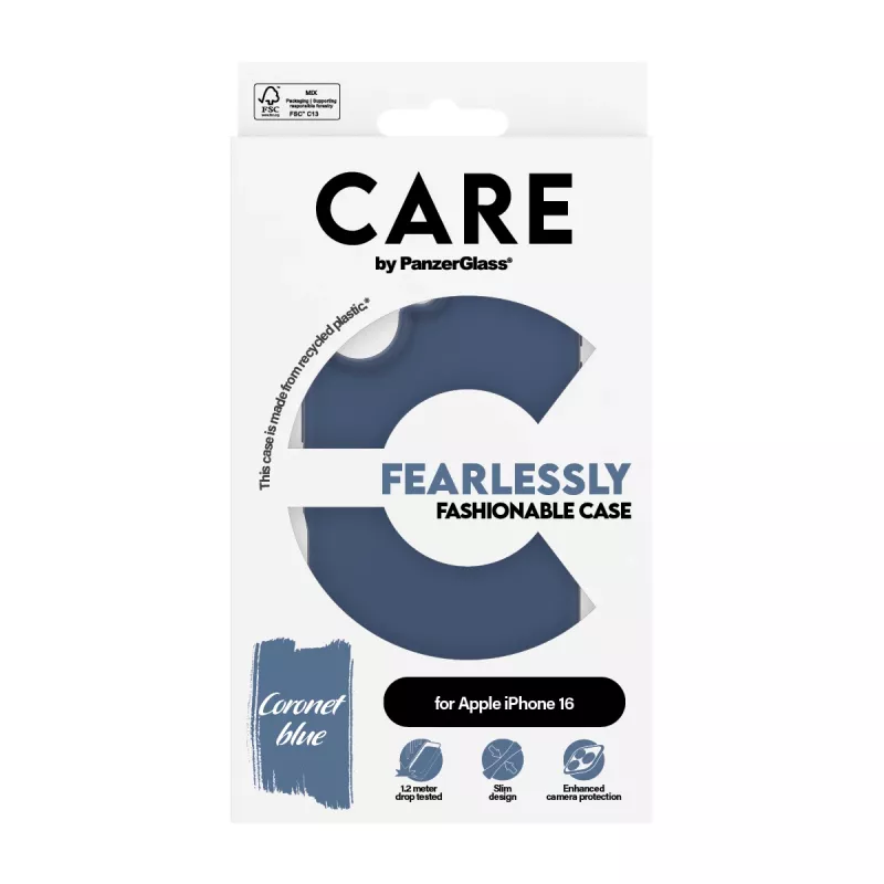 Cover PanzerGlass CARE by moodne ümbris Blue iPhone 16