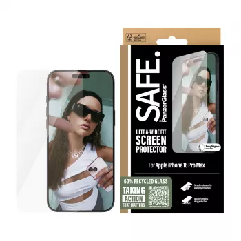 PanzerGlass SAFE. by ® Ekraanikaitse iPhone 16 Pro Max | Ultra-Wide Fit