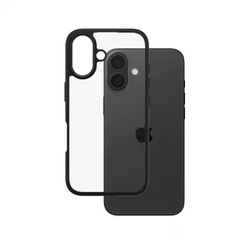 PanzerGlass CARE™ by ® Urban Combat Case läbipaistev musta raamiga iPhone 16