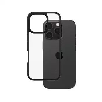 PanzerGlass CARE™ by ® Urban Combat Case läbipaistev musta raamiga, iPhone 16 Pro